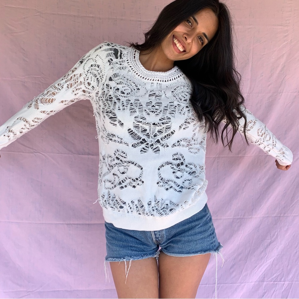 Hinge knit sweater